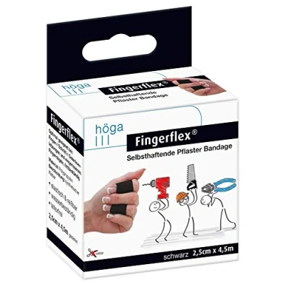 Abbildung von Fingerflex 2,5 Cmx4,5 m schwarz latexfre 1 St