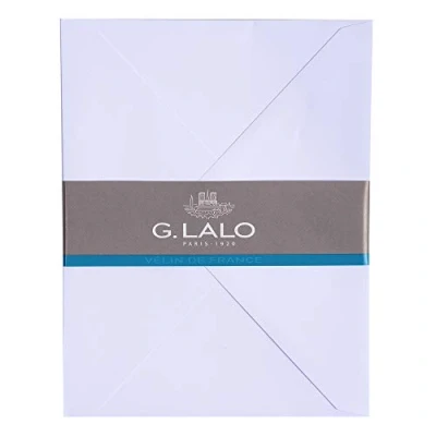 Abbildung von G.Lalo Lalo 19001L Umschläge Diploma (nicht gefüttert, gummiert, perfekt für Ihre Korrespondanz, 12,8 x 17,2 cm, 120g, 25 Umschläge) extraweiß