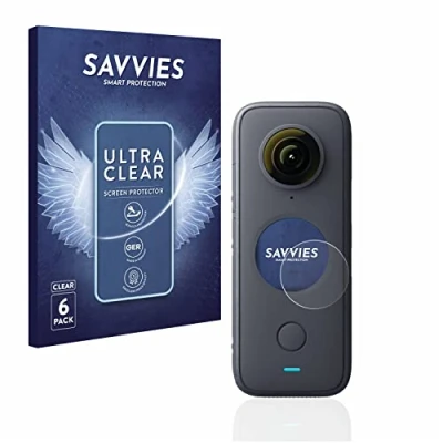 Abbildung von Savvies 6 Stück Schutzfolie für Insta360 One X2 Displayschutz Folie Ultra Transparent