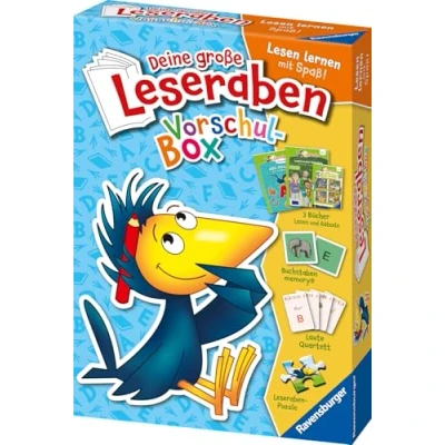 Abbildung von Deine große Leseraben Vorschul Box lesen lernen mit Spaß Erstlesebücher, Spiele, Sticker und vieles mehr (Sonderausgaben)