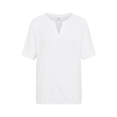 Abbildung von Cecil LOOK Tshirt basic, Damen, Größe: Medium, Weiß