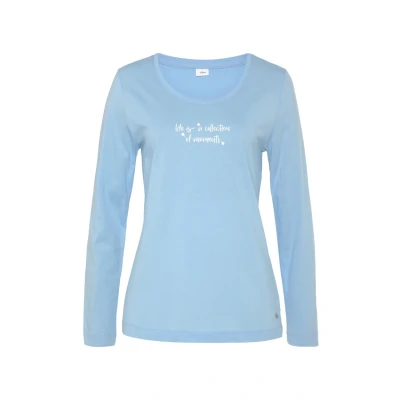 Abbildung von s.Oliver Damen Ak 142 1 45 Pyjamaoberteil, Himmelblau, 32 34 EU