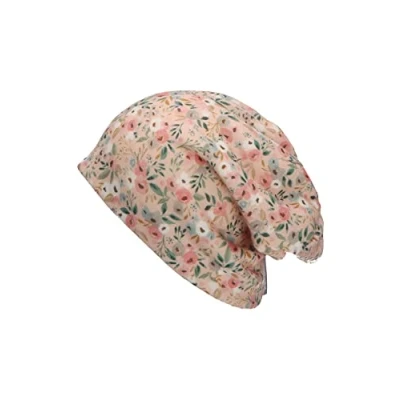 Abbildung von Sterntaler Baby Mädchen Beanie Slouch Blumen Mütze Baby, Kinderbeanie gefüttert mit Baumwollfleece rosa, 47