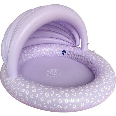 Abbildung von Swim Essentials Swimming Pool 100 cm Lila Leopard Vordach x 20