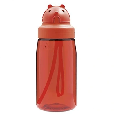 Abbildung von Laken OBY Kids Tritan Kinderflasche, Kappe mit Strohhalm 0,45L Rot