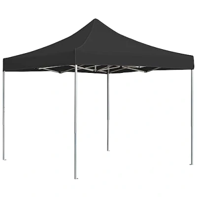 Abbildung von vidaXL Profi Partyzelt Faltbar Faltpavillion Gartenzelt Festzelt Pavillon Gartenpavillion Bierzelt Zelt Faltzelt Garten Aluminium 3x3m Anthrazit