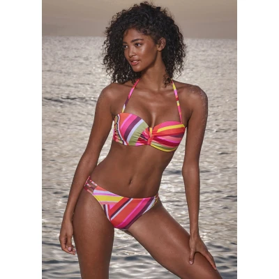 Abbildung von Bruno Banani Bikini, Damen, Größe: 38xB, Orange bedruckt