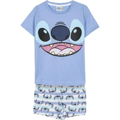 Abbildung von CERDÁ LIFE&#039;S LITTLE MOMENTS Stitch Pyjamas für Kinder Farbe Blau Größe 10 Jahre Kurzer Pyjama aus 100% Baumwolle 145 g/qm Print Original Produkt entworfen in Spanien