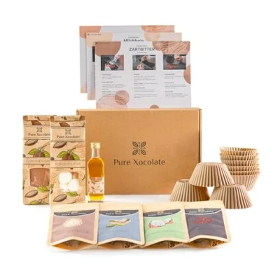 Abbildung von &quot;Pure Xocolate DIY Peanut Butter Cups Set: Vegane Pralinen selber machen Ideales Schokoladen Geschenk zu Weihnachten, Geburtstag oder zum (Mit Toppings)