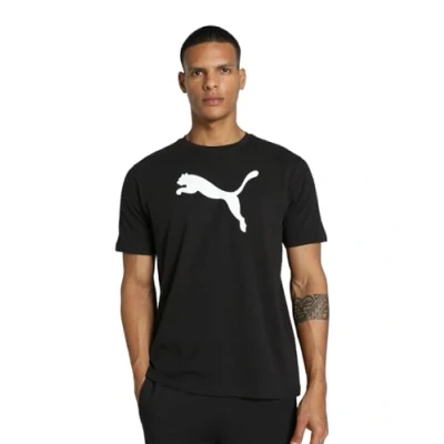Abbildung von Puma Teamrise LOGO Tshirt print, Herren, Größe: 3XL, Schwarzweiss