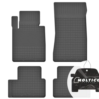 Abbildung von Gummimatten mit Rand Auto Fußmatten Gummi Automatten Passgenau 4 teilig Set passend für BMW 3 Series E91 2004 2013