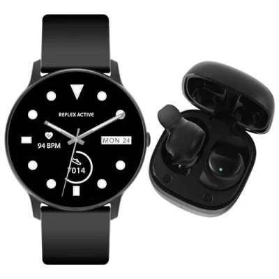 Abbildung von Reflex Active Series 36 Smart Calling Watch and Earbud Set, Herzfrequenzüberwachung, Tätigen &amp; Annehmen von Anrufen, Sportmodi, IP68, IOS 12.0+ und Android 9.0+ kompatibel für Männer