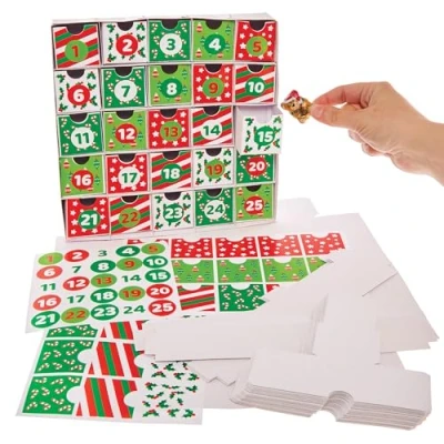 Abbildung von Baker Ross FX772 Weihnachts Adventskalender Set 1 Set, Bastelarbeiten für Kinder zum Basteln und Dekorieren