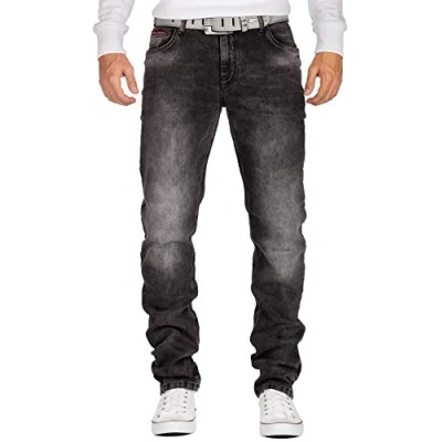 Abbildung von Cipo &amp; Baxx Jeans Slim Fit, Herren, Größe: 31x32, Grau