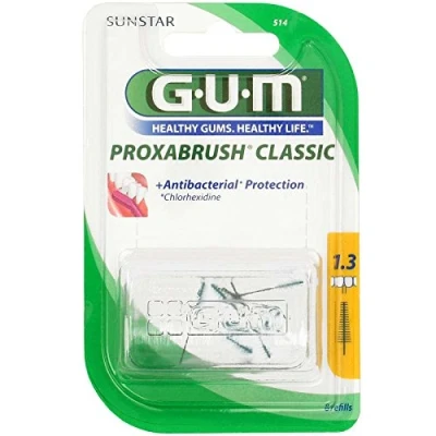 Abbildung von GUM PROXABRUSH CLASSIC Ersatzbürsten Gr. 4 Tanne , gelb 8 Stück
