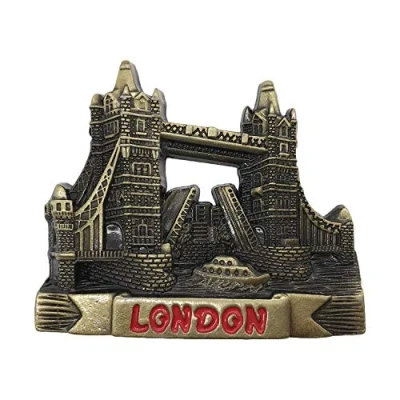 Abbildung von 3D London UK Kühlschrankmagnet aus Metall, Reise Souvenirs, Kühlschrankmagnet, Heim und Küchendekoration, Magnetaufkleber Kollektion