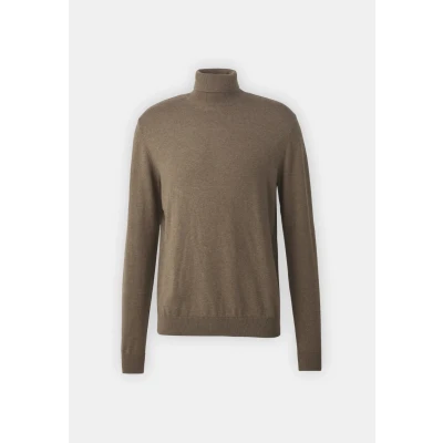 Abbildung von Selected Homme Slhberg ROLL NECK NOOS Strickpullover, Herren, Größe: Medium, Teak melange