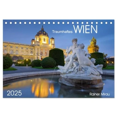 Abbildung von Traumhaftes Wien 2025 (Tischkalender DIN A5 quer), CALVENDO Monatskalender