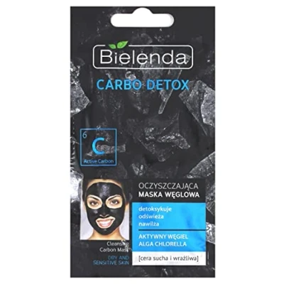 Abbildung von Bielenda Charcoal Face Mask für trockene, empfindliche Haut, 8 g