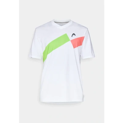 Abbildung von Head Topspin MEN Tshirt print, Herren, Größe: Large, White/pink/green