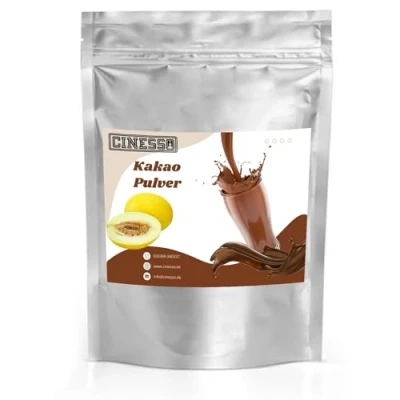 Abbildung von Cinesso Kakao Trinkschokolade Kakaopulver, Schokoladengetränk, Schokoladenaromen, mit natürlichen Aromen, schnelle und einfache Zubereitung, für Feierlichkeiten (1 Kg, Honigmelone)