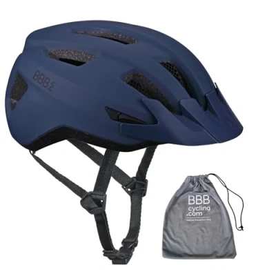 Abbildung von BBB Fahrradhelm für Erwachsene, Mountainbike und Rennrad, abnehmbares Visier Insektennetz, Condor 2.0, Reisetasche, BHE 173T, Blue, L (58 62 cm), Matt Heritage Blau, 62cm)