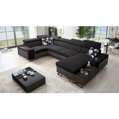 Abbildung von All4All Ecksofa Melani IV Mini 335x205x170cm Schlaffunktion Bettkasten U Form Couch Eckcouch Schlafsofa Wohnlandschaft Sofa Polstersofa Freya 210.25+Tauro8207 Rechts 26