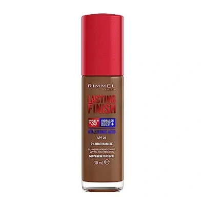 Abbildung von Rimmel Lasting Finish 35Hr Foundation 30ml (Various Shades) 600 Warm Coconut