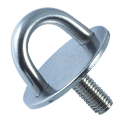 Abbildung von Augplatte rund mit Gewinde 50 mm Bügel 8 x 20 M10 25 Edelstahl 304 (A2)