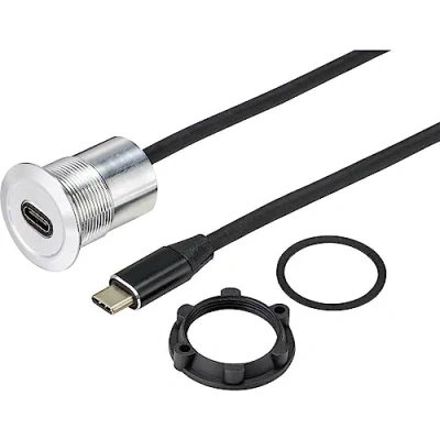 Abbildung von TRU Components USB 34 Buchse, Dicke des Panels: 1 10 mm, TC 9534344, Inhalt: Stück