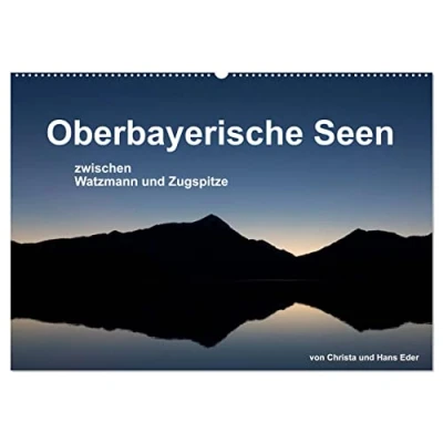 Abbildung von Oberbayerische Seen (Wandkalender 2025 DIN A2 quer), CALVENDO Monatskalender