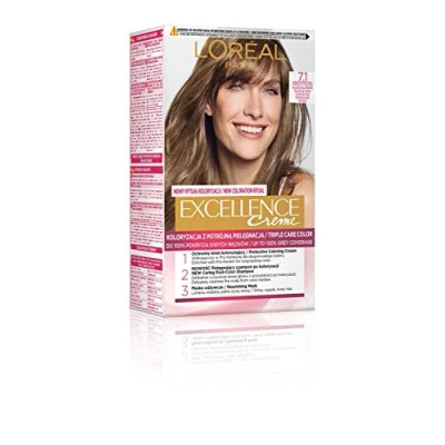 Abbildung von Loreal Excellence Creme Color Cream 7.1 Ash Blonde 1op.