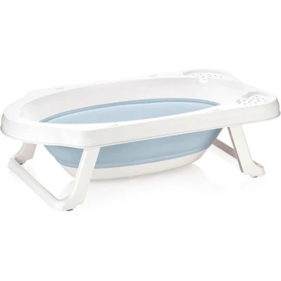 Abbildung von keeeper Babybadewanne Maja, cloudy blue, mit Stöpsel