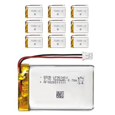 Abbildung von EEMB Lithium Polymer Akku 3,7 V 1800mAh 963450 Wiederaufladbarer Lipo mit JST Anschluss für VXI Blue Parrott bestätigen Sie die Polarität des Geräts und Anschlusses vor dem Kauf(10)