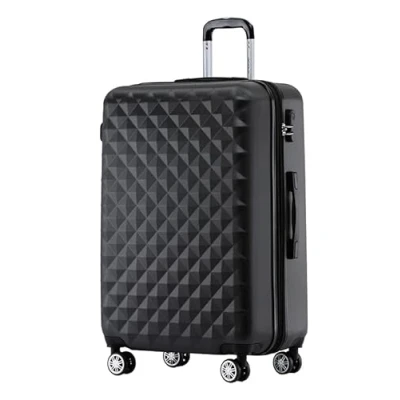 Abbildung von BEIBYE Zwillingsrollen 2066 Hartschale Trolley Koffer Reisekoffer Gepäck M L XL Set (Schwarz, L)