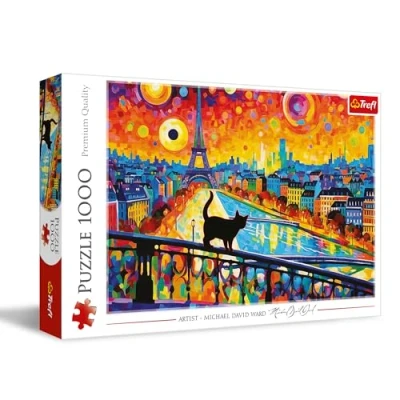 Abbildung von Trefl Puzzle 1000 Katze in Paris palapeli, palaa