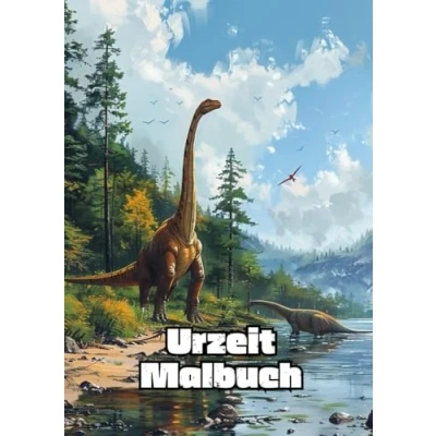 Abbildung von Urzeit Malbuch: Dinosaurier zum Ausmalen für Kinder und Erwachsene