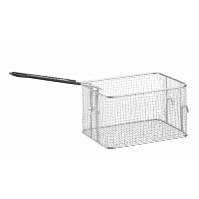 Abbildung von HENDI Frittierkorb, für Fritteuse (205822 und 205839), hitzebeständiger Griff, Grifflänge: 225mm, 8L, 238x190x(H)140mm, Edelstahl