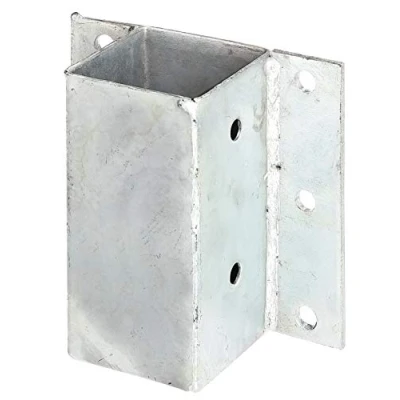 Abbildung von Alberts L Pfostenträger, zum Anschrauben, für und U Steine o. Mauern, 71x71 mm