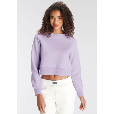 Abbildung von LSCN by LASCANA Sweatshirt, mit Ziernähten, Loungeanzug