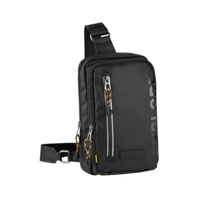 Abbildung von camel active Explore Herren Handtasche Sling Bag Rucksack, 5 L Schwarz