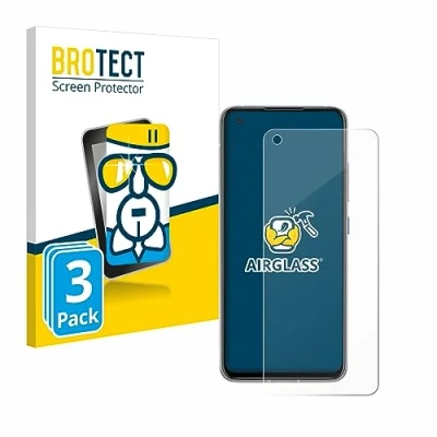 Abbildung von BROTECT Schutzglas für ASUS ZenFone 8 (3 Stück) Schutzfolie Panzer Folie Glas [Extrem Kratzfest 9H, Anti Fingerprint, Ultra Transparent]