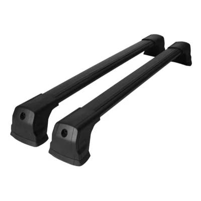 Abbildung von OMAC Dachträger Gepäckträger kompatibel mit VW Caddy 2003 2015 Grundträger Aluminium Schwarz 2X