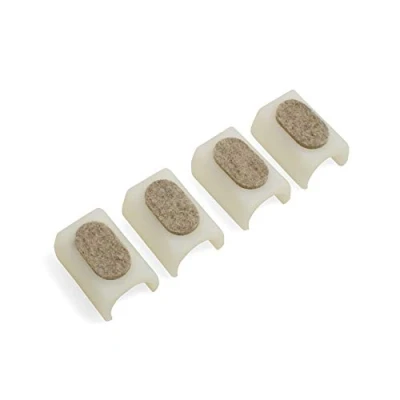 Abbildung von Design61 Filzgleiter 4er Set für Freischwinger Stuhlgleiter Ø 24 25 mm Möbelgleiter mit geräuschdämpfender Filzgleitfläche