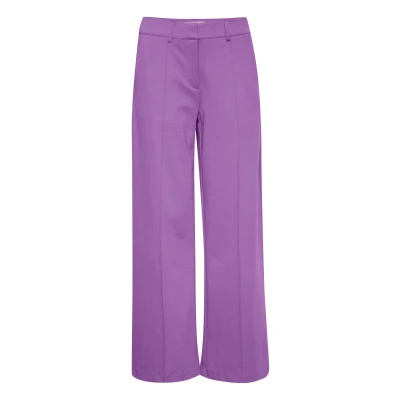 Abbildung von ICHI Ihkate SUS Office WIDE PA Stoffhose, Damen, Größe: Large, Chive blossom