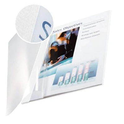 Abbildung von Leitz 74150001 Buchbindemappe impressBIND, Soft Cover, A4, 14 mm, 10 Stück, weiss