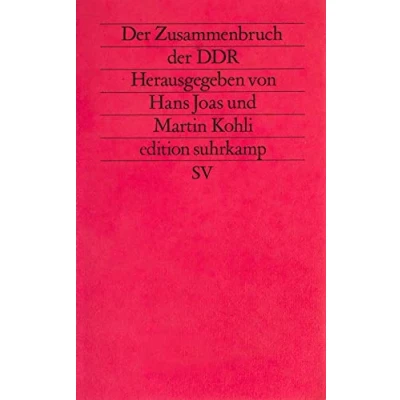 Abbildung von der Zusammenbruch DDR: Soziologische Analysen (edition suhrkamp)