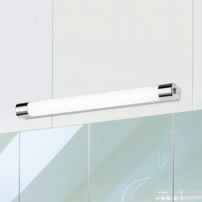 Abbildung von Trio Leuchten LED Bad Wandleuchte in Chrom, inklusive 1 x 9W mit Schalter und Steckdose, Breite 64 cm 281570906