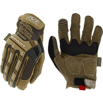 Abbildung von Mechanix Wear: M Pact Arbeitshandschuhe, berührungsfähig, Aufprallschutz, absorbiert Vibrationen, groß, Braun