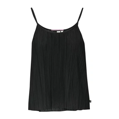 Abbildung von QS MIT Plisseefalten Top, Damen, Größe: XS, Schwarz